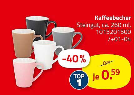 Kaffeebecher Steingut, ca. 260 ml