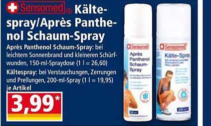 Kält spray/Après Panthenol Schaum-Spray