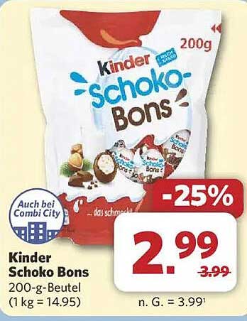 Kinder Schoko Bons 200-g-Beutel
