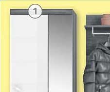 Kleiderschrank mit Spiegel