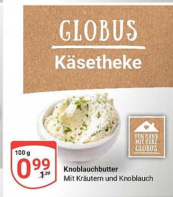 Knoblauchbutter mit Kräutern und Knoblauch