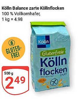 Kölln Balance zarte Köllnflocken 500 g - Glutenfrei