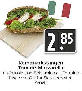 Kornquarkstangen Tomate-Mozzarella