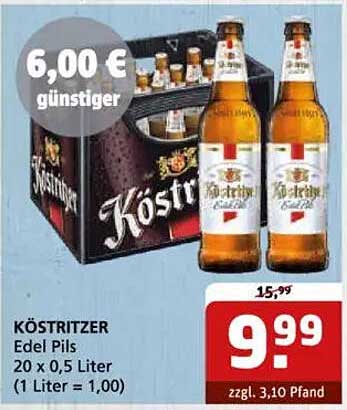 KÖSTRITZER Edel Pils 20 x 0,5 Liter