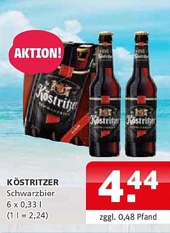 KÖSTRITZER Schwarzbier 6 x 0,33 l - Aktion!