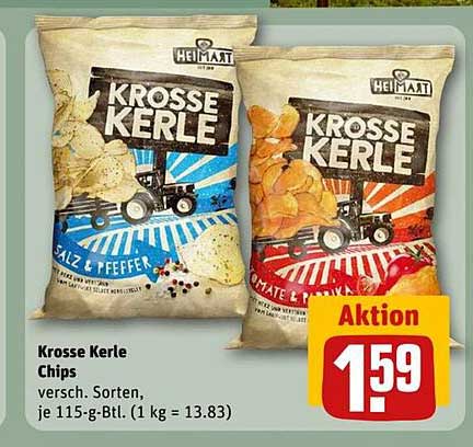 Krosse Kerle Chips - Salz & Pfeffer oder Paprika