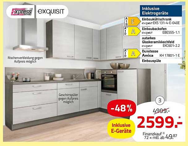 Küchenzeile inkl. Elektrogeräte - spektakuläres Angebot bei ROLLER!