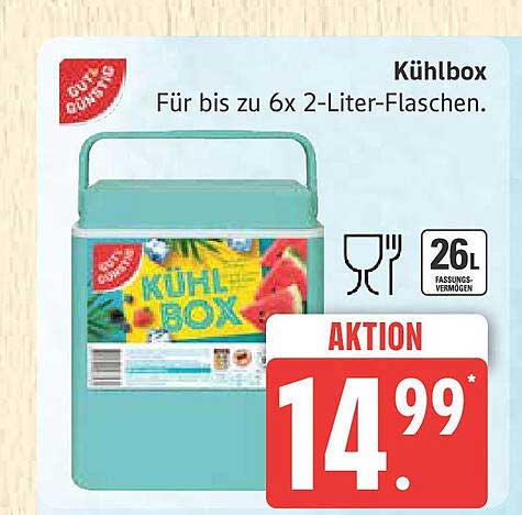 Kühlbox - Für bis zu 6x 2-Liter-Flaschen