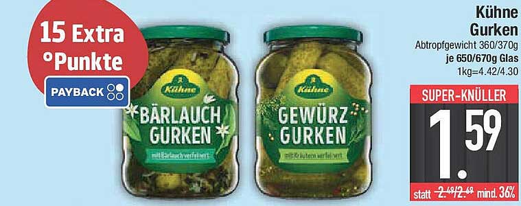 Kühne Gurken - Bärlauch- und Gewürzgurken