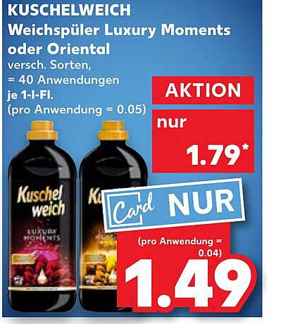 KUSCHELWEICH Weichspüler Luxury Moments oder Oriental