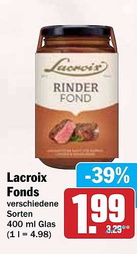 Lacroix Rinder Fond verschiedene Sorten 400 ml
