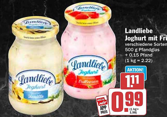 Landliebe Joghurt mit Frucht 500 g