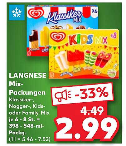 LANGNESE Mix-Packungen – Klassiker-Nogger-, Kids- oder Family-Mix