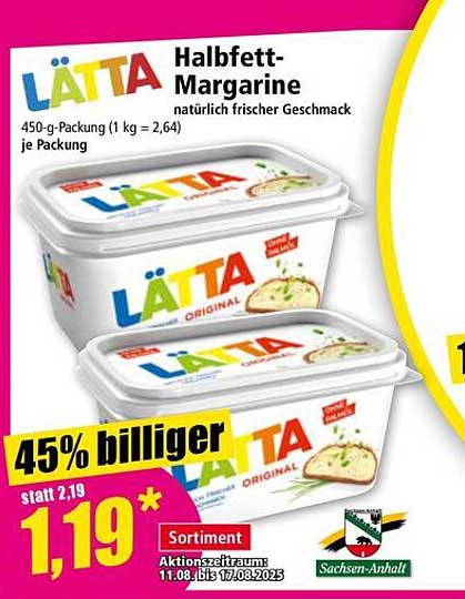 LÄTTA Halbfett-Margarine