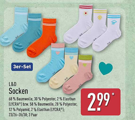 L&D Socken 3er-Set