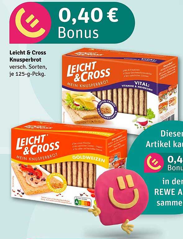 Leicht & Cross Knusperbrot - verschiedene Sorten, 125 g-Packung
