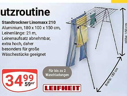 Leifheit Standtrockner Linomaxx 210