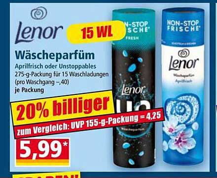 Lenor Wäschparfüm 275 g – Aprilfrisch oder Unstopables