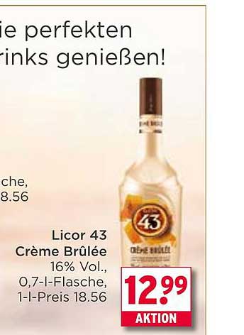 Licor 43 Crème Brûlée 0,7l für nur 12,99 €
