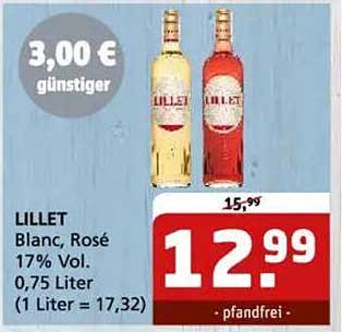 LILLET Blanc, Rosé – 0,75 Liter Flasche