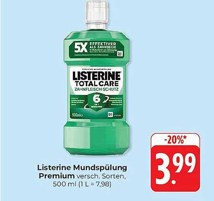 Listerine Mundspülung Premium, 500 ml