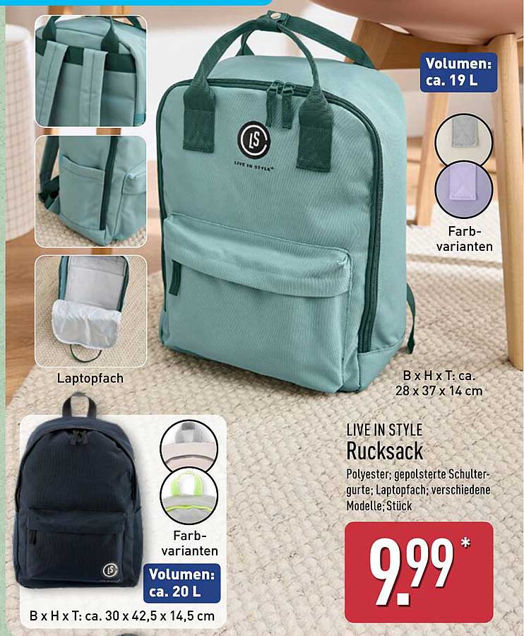 LIVE IN STYLE Rucksack