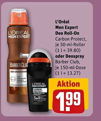 L'Oréal Men Expert Deo Roll-On Carbon Protect, 50 ml