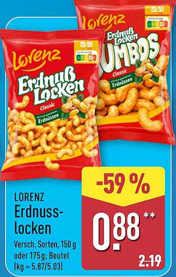 Lorenz Erdnusslocken 150 g oder 175 g