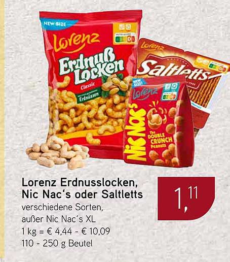 Lorenz Erdnusslocken, Nic Nac's oder Saltletts