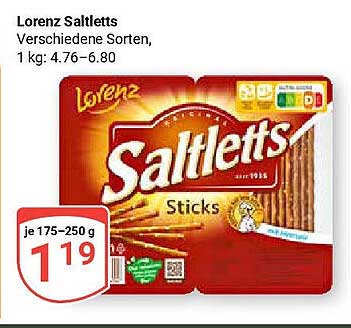 Lorenz Saltletts - Verschiedene Sorten