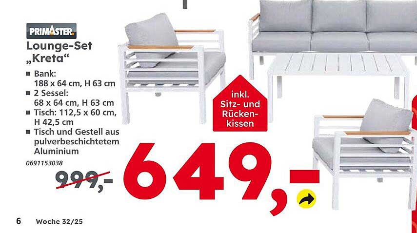 Lounge-Set "Kreta"