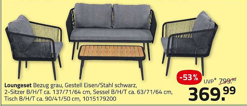 Loungeset grau - stilvoll entspannen im Freien
