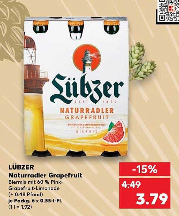 LÜBZER Naturradler Grapefruit