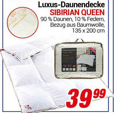 Luxus-Daunendecke SIBIRIAN QUEEN