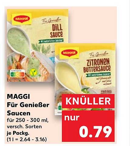 MAGGI Für Genießer Saucen 250 - 300 ml, verschiedene Sorten