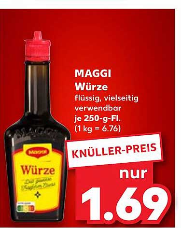MAGGI Würze flüssig, vielseitig verwendbar je 250-g-Fl.