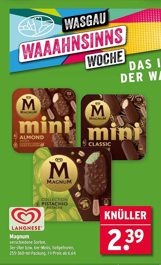 Magnum Mini - Verschiedene Sorten im Angebot
