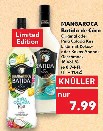 MANGAROCA Batida de Côco - Limited Edition
