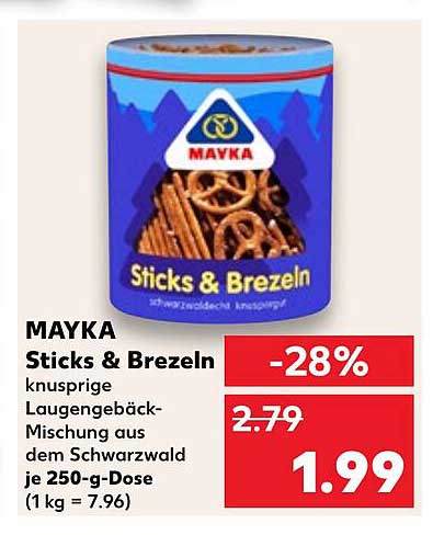 MAYKA Sticks & Brezeln - knusprige Laugengebäck-Mischung aus dem Schwarzwald