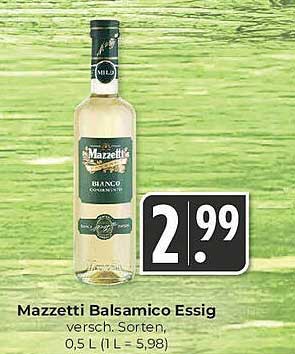 Mazzetti Balsamico Essig, verschiedene Sorten, 0,5 L