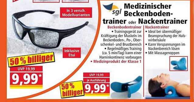 Medizinischer Beckenbodentrainer oder Nackentrainer