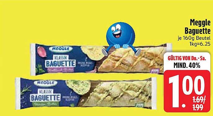 Meggle Baguette 160g für nur 1,00 € - Gültig vom 2025-08-03 bis 2025-08-09