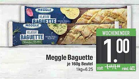 Meggle Baguette je 160g Beutel