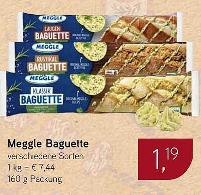 Meggle Baguette verschiedene Sorten