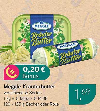 Meggle Kräuterbutter verschiedene Sorten