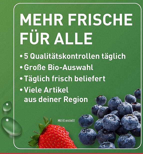 MEHR FRISCHE FÜR ALLE
