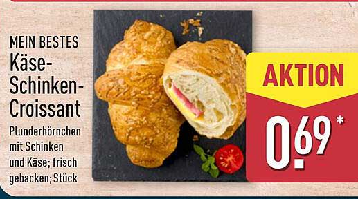 Mein Bestes Käse-Schinken-Croissant