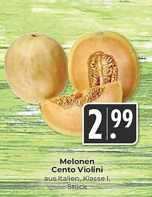 Melonen Cento Violini aus Italien, Klasse I, Stück