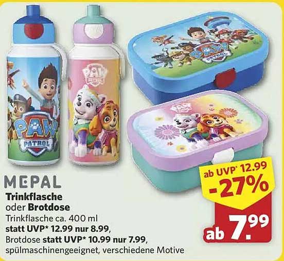 MEPAL Trinkflasche oder Brotdose – ab 7,99 €