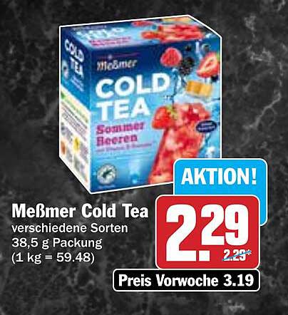 Meßmer Cold Tea – verschiedene Sorten